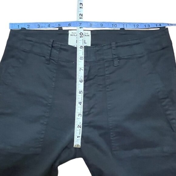 Nili Lotan Cropped Military Pants in Jet Black Women Size 2 - Picture 6 of 12